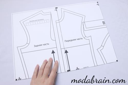 How to print and then assemble gymnastic leotard patterns
