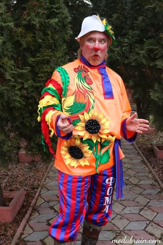 Jak szyć: kostium klauna w rosyjskim stylu