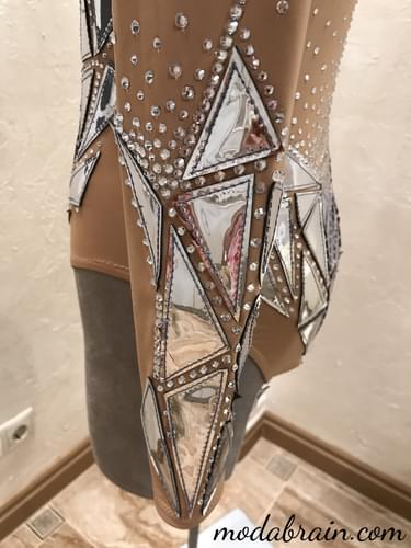 How to Sew: Leotard with Mirrored Silver Decor