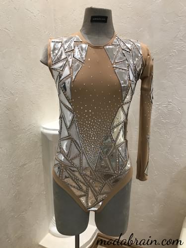 How to Sew: Leotard with Mirrored Silver Decor