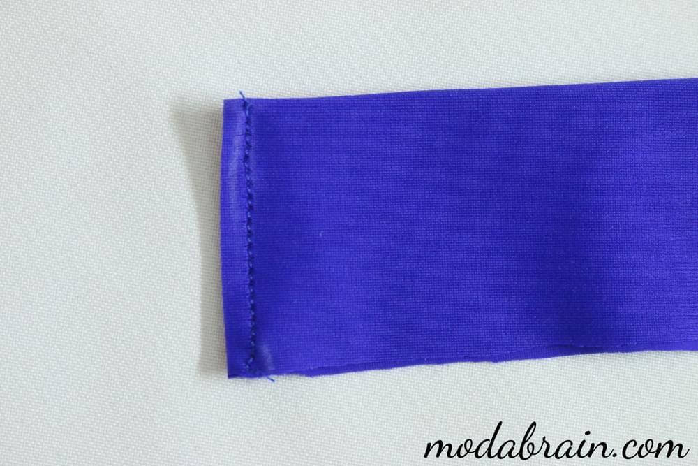 How to sew a standup collar into the neck of a bodysuit