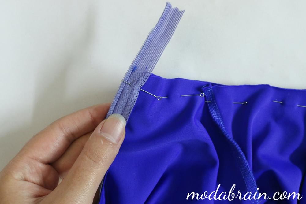 How to sew a standup collar into the neck of a bodysuit
