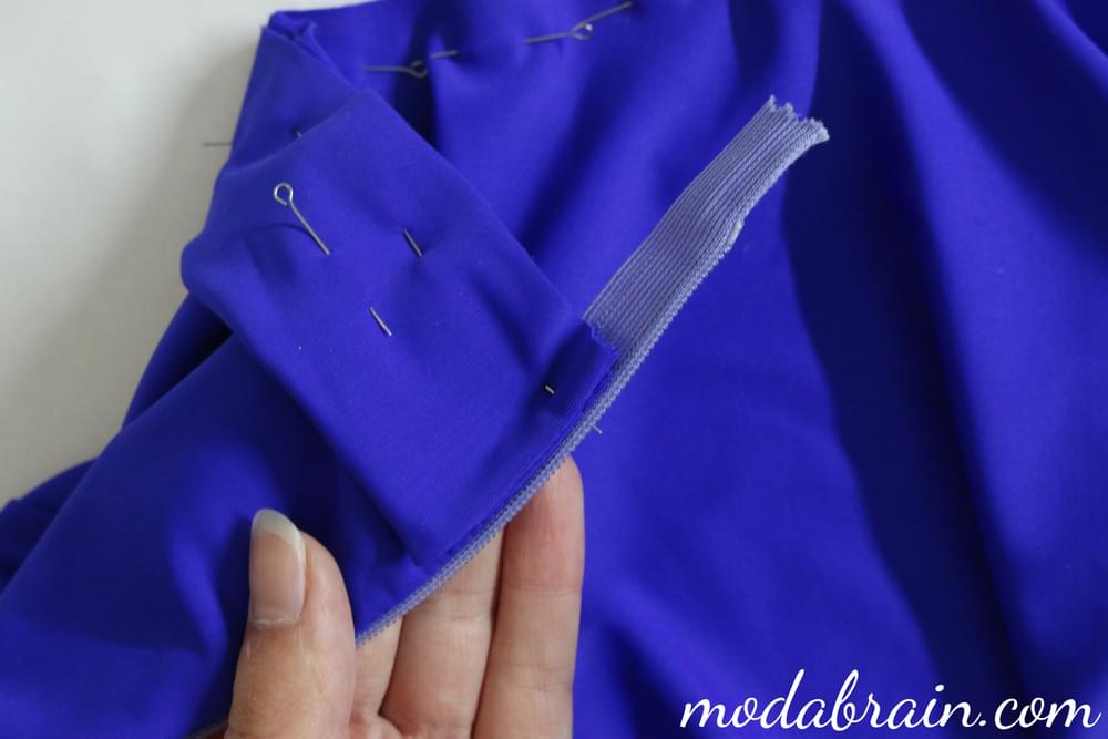 How to sew a standup collar into the neck of a bodysuit