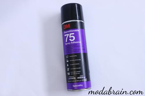 Temporary adhesive for fabric: Prym and 3M 75